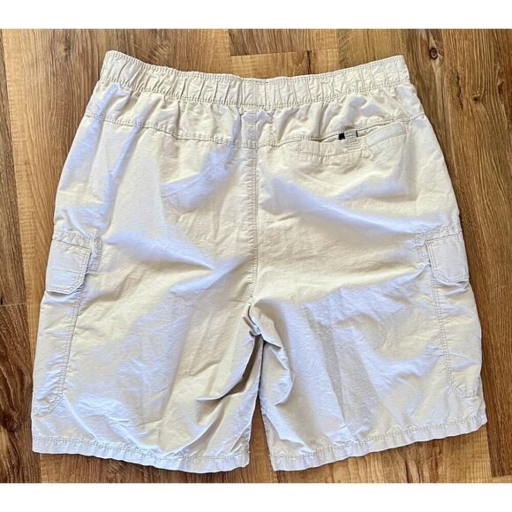 Timberland Swim Trunks Men's L Khaki Belted Adjustable Waist EUC - Picture 2 of 10